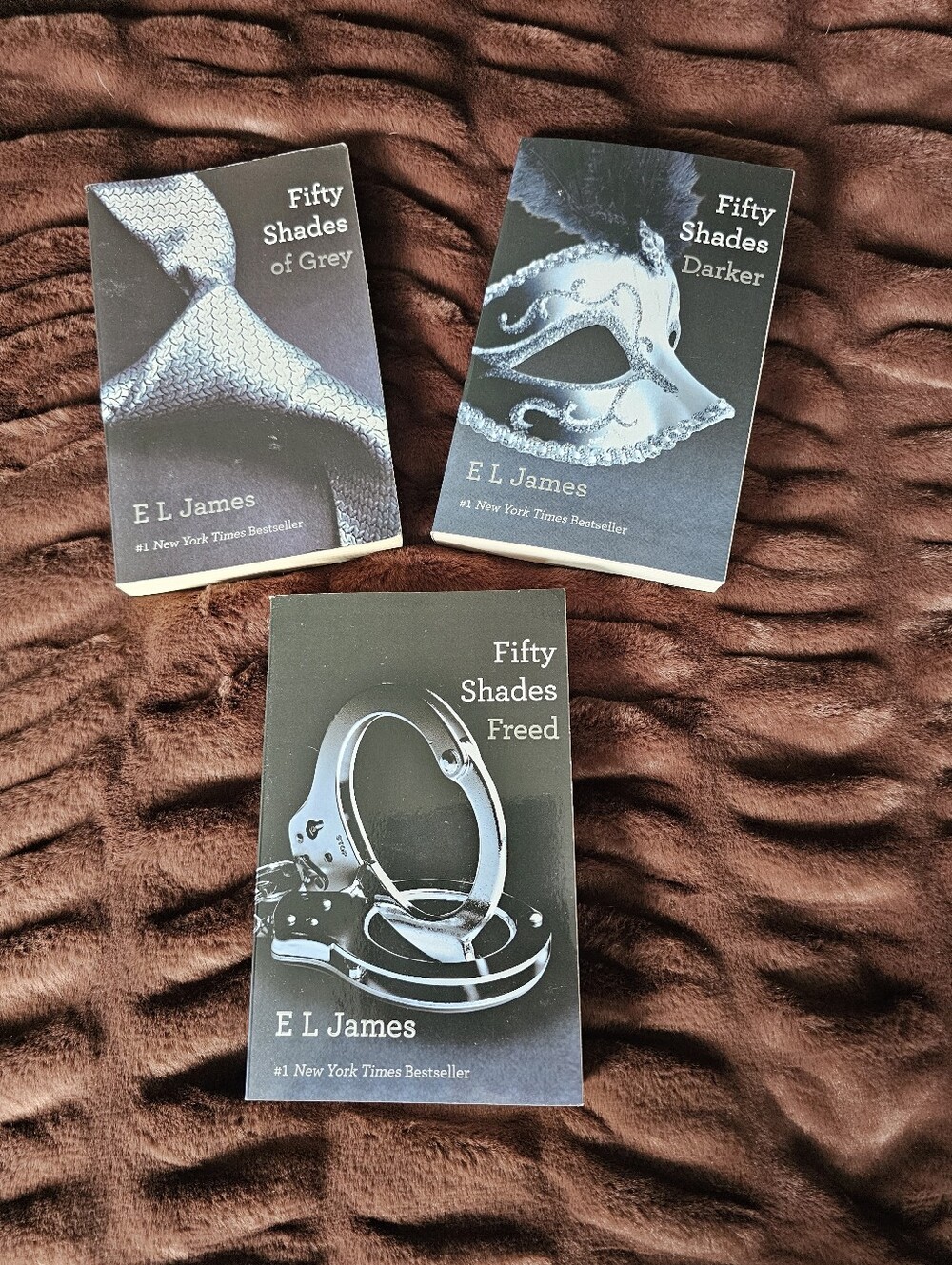 Fifty Shades Trilogy by E L James - Black Covers